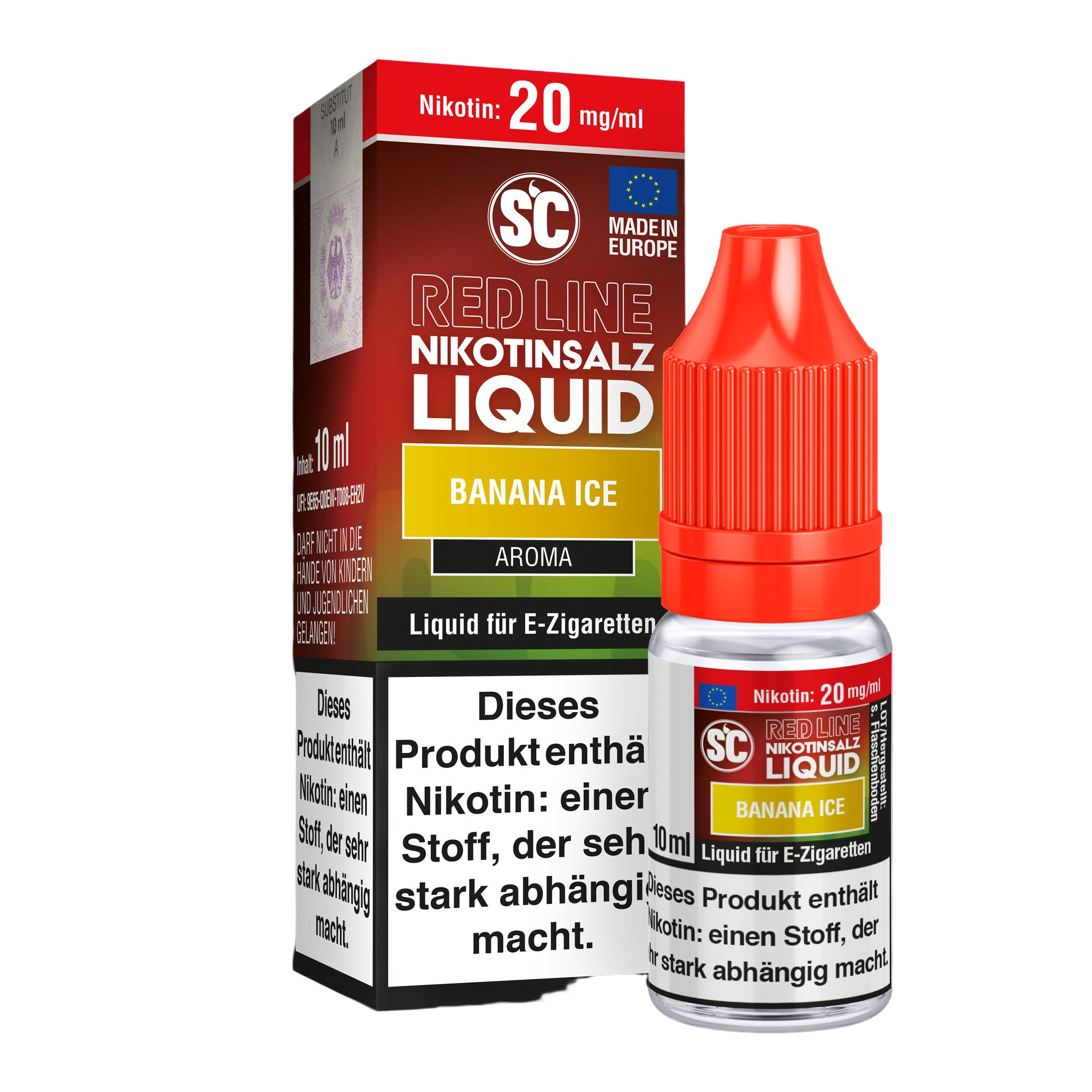 SC-RED LINE Banana Ice - Nikotinsalz Liquid 10 mg/ml
